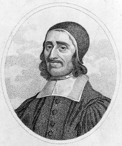 Portrait de Richard Baxter (1615-1691) Puritain du XVIIe siècle. Gravure du XIXe siècle. Collection privée. Paris