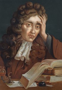 Portrait de Robert Boyle (1627-1691), physicien et chimiste irlandais. de « La Ciencia y sus Hombres » par Louis Figuier. Barcelone 1881