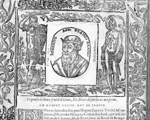 Portrait de Robert le Pieux, roi de France de 996 à 1031 - Unknown artist