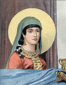 Portrait de Sainte Clotilde, reine des Francs (v. 475-545), épouse de Clovis Ier