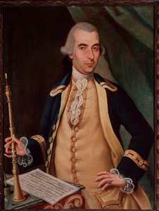 Portrait de Sante Aguilar (c. 1734-1808) hautboïste italien. Peinture anonyme. 18e siècle. Bologne, Civico museo bibliografico - Unknown artist