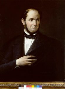 Portrait de Saverio Mercadante (1795-1870), compositeur italien, peinture anonyme. Museo teatrale della scala, Milan