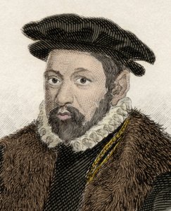 Portrait de Sir Nicholas Bacon (1510-1579), homme politique et avocat anglais. - Unknown artist