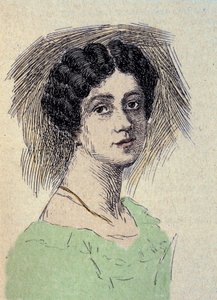 Portrait de Theodore Ulrike Sophie von Levetzow (1804-1899), dernier amour de Johann Wolfgang von Goethe (gravure) - Unknown artist