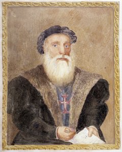 Portrait de Vasco de Gama - dans "The Life of Prince Henri of Portugal surnamed the Navigator" par Richard Henri Major