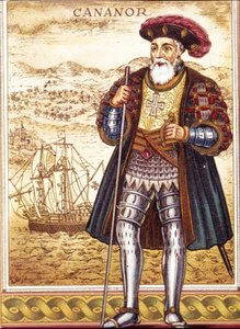 Portrait de Vasco de Gama. Chromolithographie. - Unknown artist