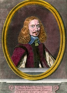Portrait de Vincent Car (1597-1648) écrivain français. Gravure du XVIIIe siècle. Collection privée - Unknown artist