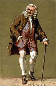 Portrait de Voltaire à pied - Unknown artist