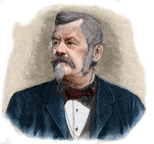 Portrait de Wilhelm Jordan (1842-1899) géodésiste allemand. - Unknown artist