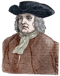 Portrait de William Penn (1644-1718) fondateur de la Pennsylvanie. Réformateur religieux anglais et chroniqueur. - Unknown artist