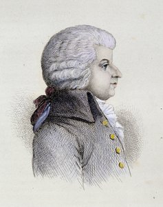 Portrait de Wolfgang Amadeus Mozart (1756-1791) jeune (gravure) - Unknown artist