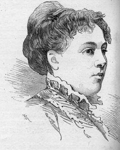Portrait de Zélia Provost Ponsin, comédienne française, membre de la Comédie-Française de 1860 à 1880. Gravure dans Le Monde Illustré n°1168 du 16 août 1879. - Unknown artist