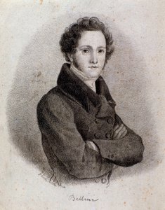 Portrait du compositeur italien Vincenzo Bellini (Gravure. 19ème siècle) - Unknown artist