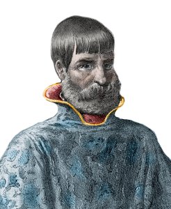Portrait du conquistador espagnol Juan Ponce de Leon (1460-1521), explorateur de la Floride