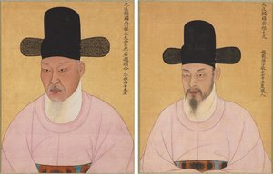 Portraits de Cho Hyun-myeong et Cho Jae-ho - Unknown artist
