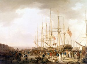 Portsmouth, embarquement des troupes britanniques - Unknown artist
