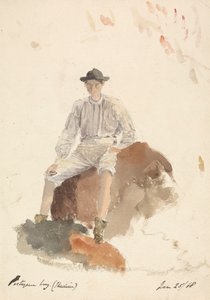 Garçon portugais (Madère) 25 janvier 1868 - Unknown artist