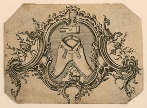 Carte de visite possible pour un marchand de vêtements - Unknown artist