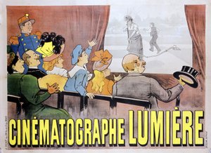 Affiche pour le cinématographe des frères Lumière pour le film "L