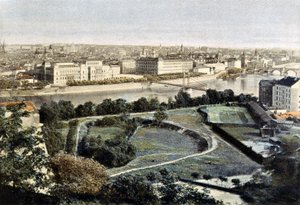 Prague, vue générale, fin du XIXe siècle
