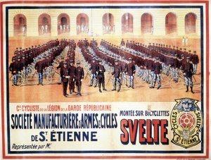 Présentation de la compagnie cycliste de la Légion de la Garde Républicaine : Société manufacturière d