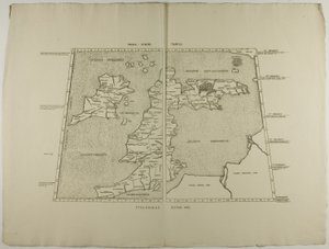 Prima Europe Tabula : Ptolemaeus Romae 1490 - Unknown artist