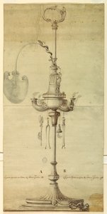 Projet pour une lampe à huile avec suggestions alternatives - Unknown artist