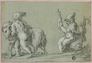 Putti comme chevriers - Unknown artist