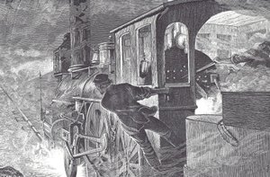 Conducteurs de chemin de fer, fin du 19e siècle - Unknown artist