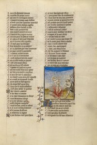 La pluie éteint les flammes du bûcher auquel est attaché le roi Kroesus