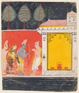 Rama, Sita et Lakshmana visitent l