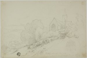 Église de Rattery, extrémité est et la nouvelle maison du vicaire - Unknown artist