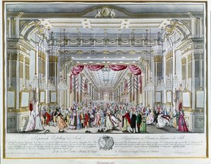 Représentation de « La Clémence de Titus » de Wolfgang Amadeus Mozart (1756-1791) lors du festin de couronnement de l