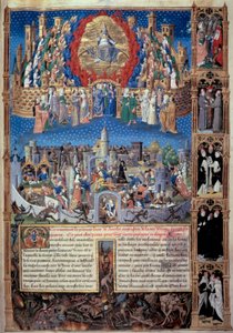 Représentation de la cité de Dieu et de la cité des hommes - Unknown artist