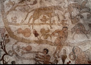 Représentation de la faune indienne imaginaire symbolisant les exploits d