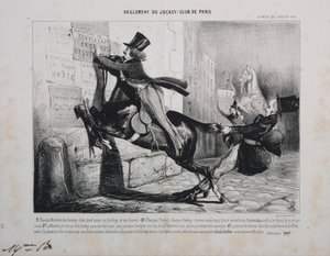 Règlement du Jockey Club de Paris: Chaque membre du Jockey Club doit avoir un jockey, et un cheval... - Unknown artist