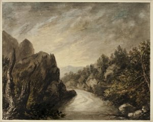 Rivière dans une vallée rocheuse