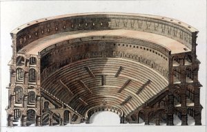 Théâtre romain. Gravure du début du 19ème siècle - Unknown artist