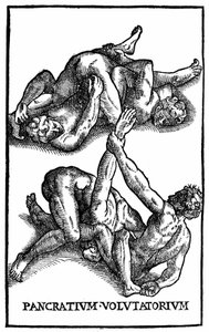 Lutteurs romains - dans "Hieronymi Mercurialis de arte gymnastica"