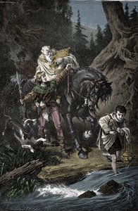 Rodolphe de Habsbourg et le prêtre - Rodolphe I du Saint Empire (Rodolphe IV de Habsbourg) - Unknown artist