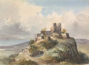 Ruines au sommet d