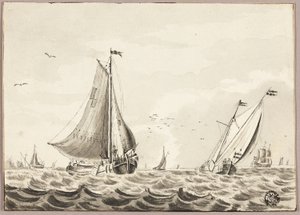 Voiliers en mer - Unknown artist