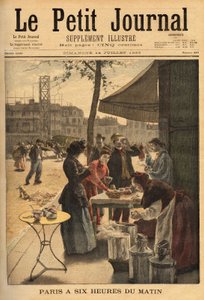 Vendeuse de soupe et de café au lait