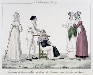 Saltimbanque : le joueur de bâton - dans « Le bon genre », début du 19e siècle - Unknown artist