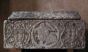 Sarcophage du chevalier de la famille du palais (probablement Hugues du palais) - Unknown artist
