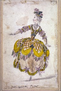 Scénographie : dessin de costumes pour l