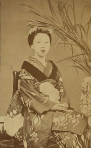 [Femme japonaise assise] - Unknown artist