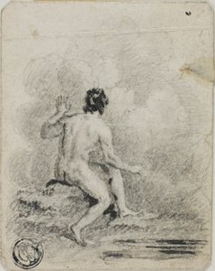Homme nu assis - Unknown artist