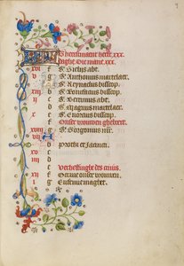 Page du calendrier de septembre - Unknown artist