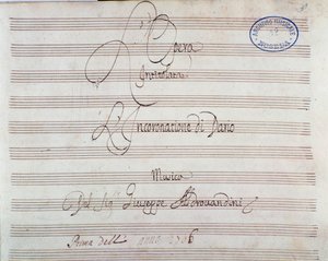 Partition pour La couronnement de Darius par Giuseppe Aldrovandini (1703) - Unknown artist
